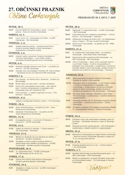 27. občinski praznik - program 